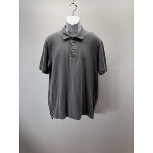 Croft & Barrow Men’s Gray Easy Care Short Sleeve Polo Shirt Sz L